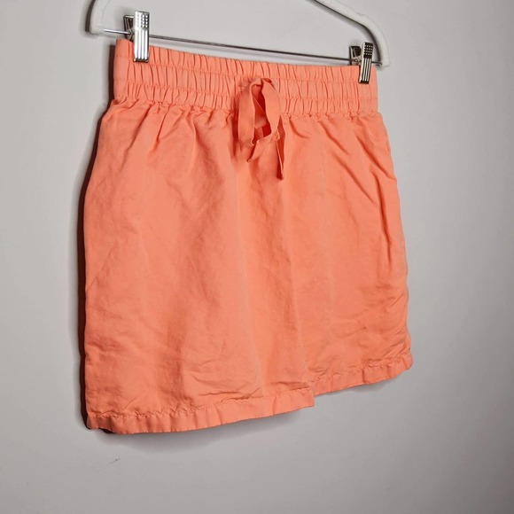 J CREW • Tangerine Summer Drawstring Cotton Skirt - Picture 3 of 8